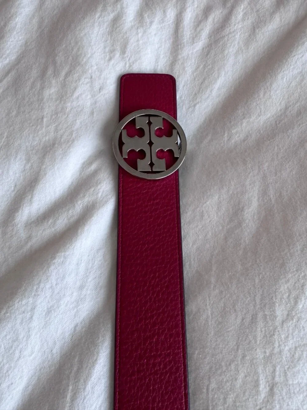 Tory Burch Miller 1.5” Reversible Double T Belt Size M
